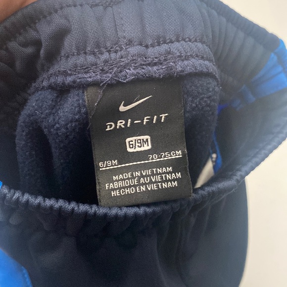 Nike Baby Boy Athletic Blue Jogger Pants Size 6-9 Months - Picture 4 of 7